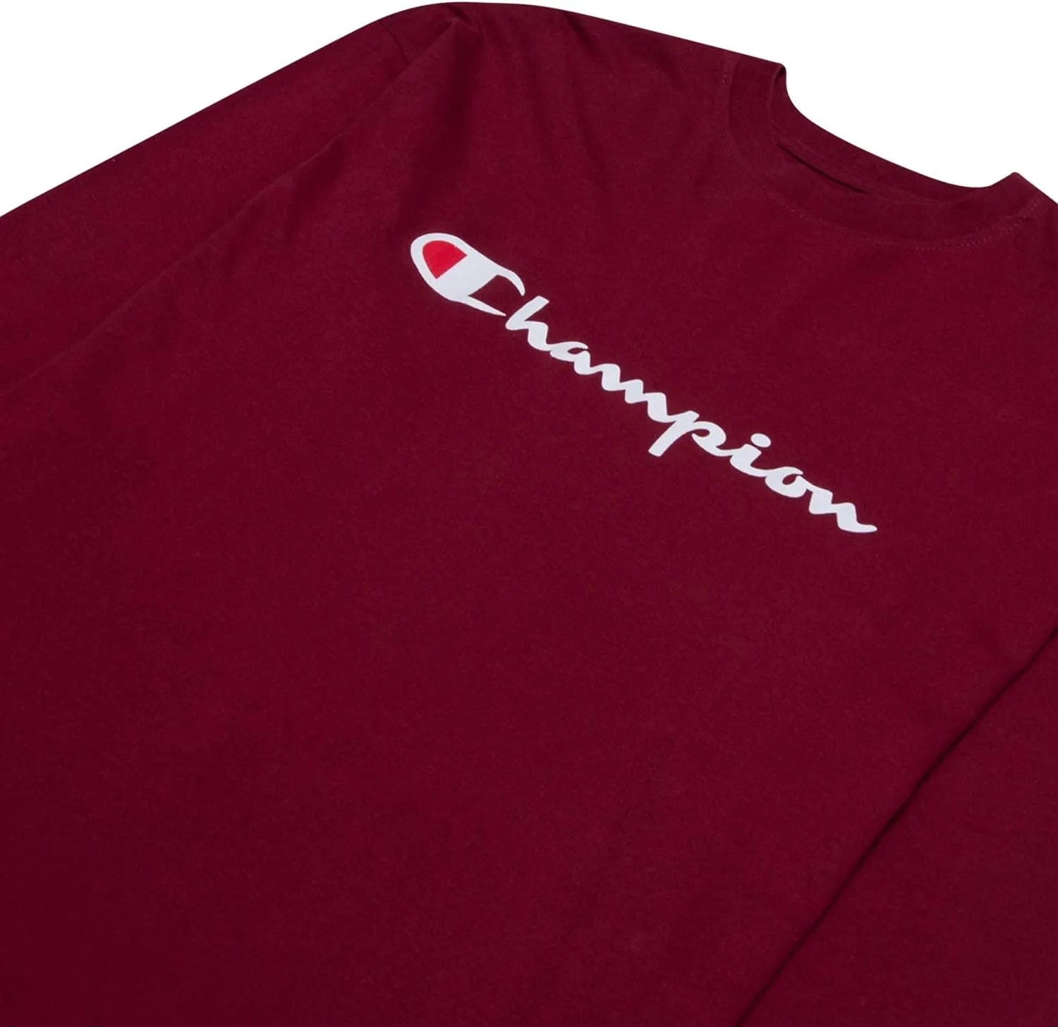 Champion Big and Tall Long Sleeve T Shirt for Men - Cotton Long Sleeve Tee