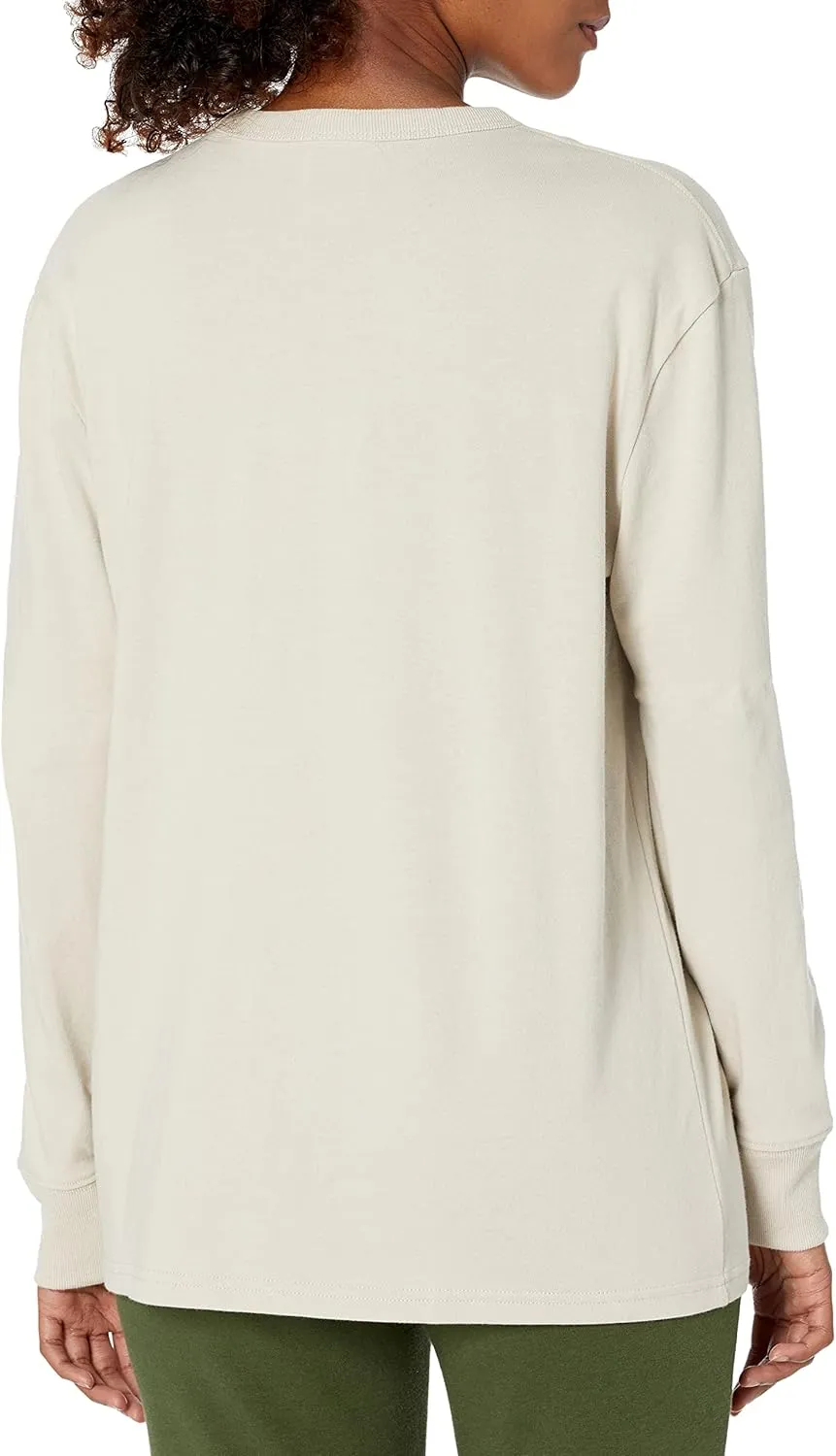 Champion Women's Boyfriend Long Sleeve Tee, Oversized Long Sleeve T-Shirt for Women, Women's Cotton Long Sleeve Tee