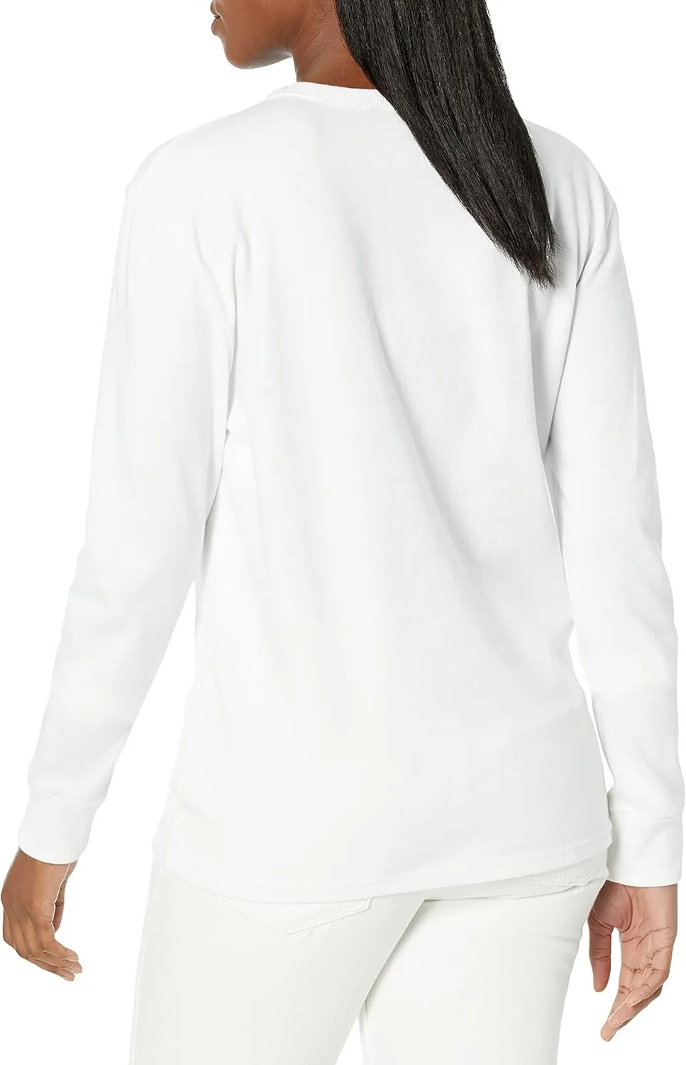 Champion Women's Boyfriend Long Sleeve Tee, Oversized Long Sleeve T-Shirt for Women, Women's Cotton Long Sleeve Tee