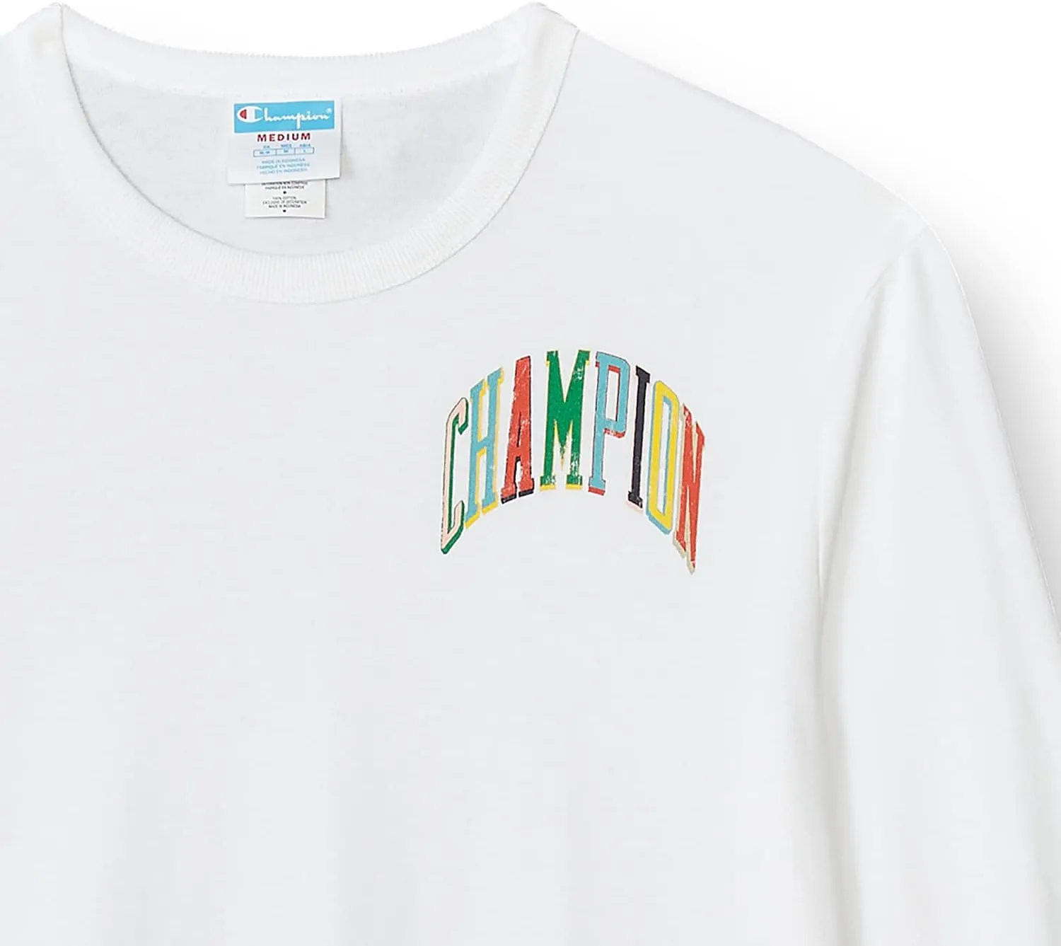 Champion Women's Boyfriend Long Sleeve Tee, Oversized Long Sleeve T-Shirt for Women, Women's Cotton Long Sleeve Tee