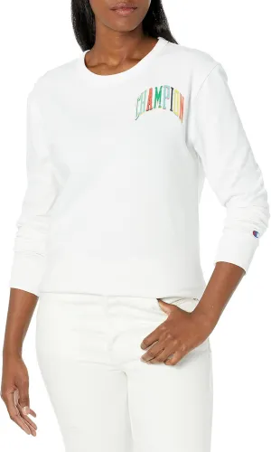 Champion Women's Boyfriend Long Sleeve Tee, Oversized Long Sleeve T-Shirt for Women, Women's Cotton Long Sleeve Tee