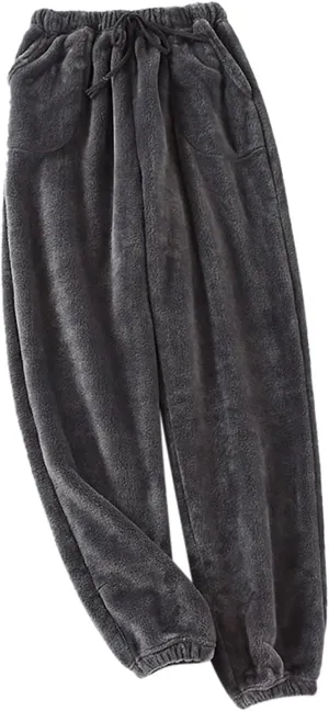 Christmas Mens Holiday Lounge Pajama Pant Flannel Cotton Cute Plaid Soft Lounge Sleepwear Xmas Prints