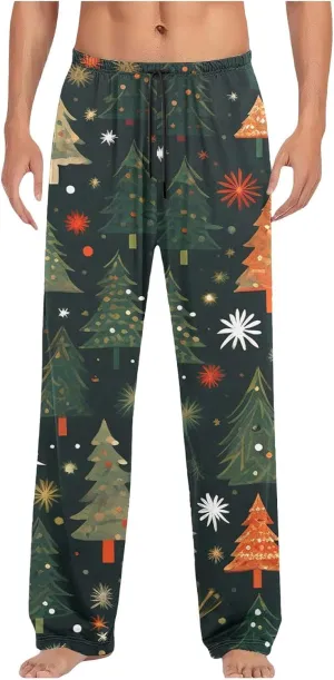 Christmas Pajama Pants for Women Funny Holiday Elastic Waist Relaxed Fit Pajama Bottoms Soft Sleepwear