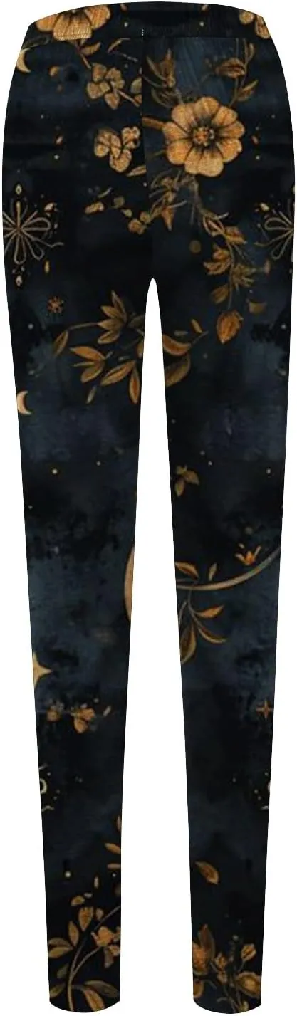 Christmas Plus Size Leggings for Women Leopard Print Clothing for Women High Waisted Work Out Leggings