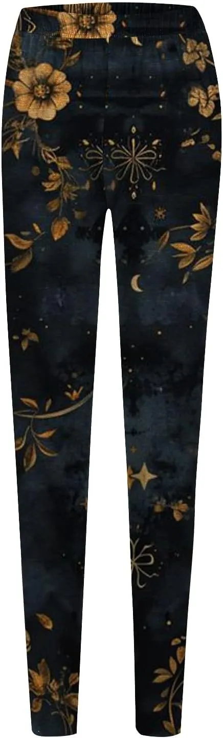 Christmas Plus Size Leggings for Women Leopard Print Clothing for Women High Waisted Work Out Leggings