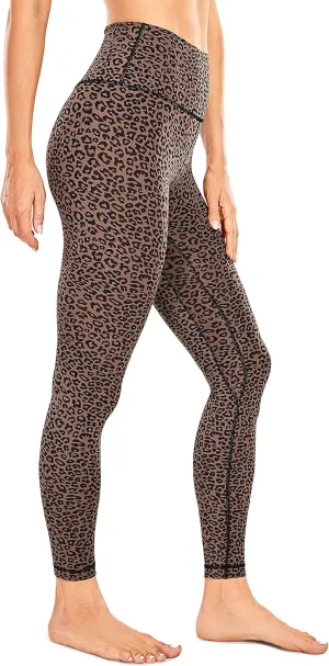 CRZ YOGA Women's Naked Feeling Yoga Pants 28 Inches - High Waisted Workout Leggings Full Length Tights Buttery Soft