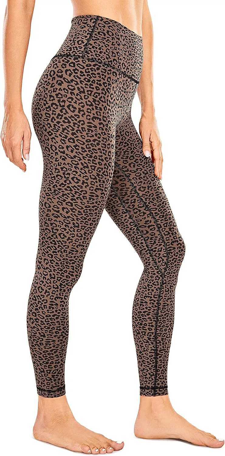 CRZ YOGA Women's Naked Feeling Yoga Pants 28 Inches - High Waisted Workout Leggings Full Length Tights Buttery Soft