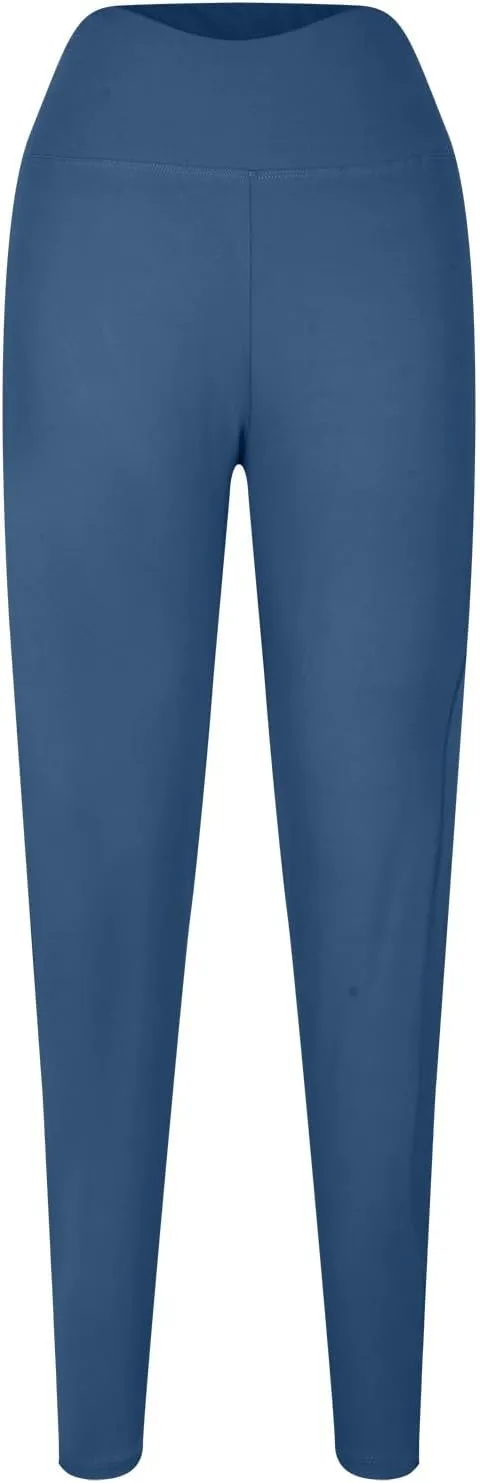 DASAYO Plus Size Leggings Tummy Control for Women High Waist Stretchy Workout Fitness Activewear Comfy Full Length Yoga Pants