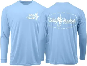 Dirty Hooker Long Sleeve Fishing Shirt for Men - Uv Protection Long Sleeve Shirt Men - Dry Fit Long Sleeve Swim Shirt for Men