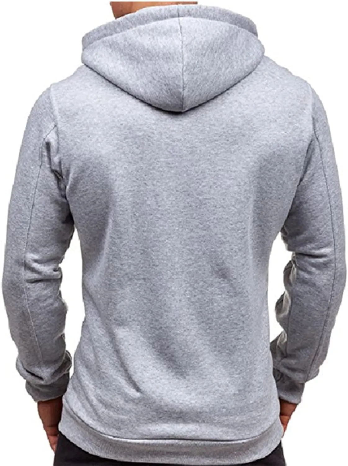 DuDubaby Men Long Sleeve Top Casual Camouflage Sports Sweatshirt Long Sleeve Zipper Hooded Jacket Coat