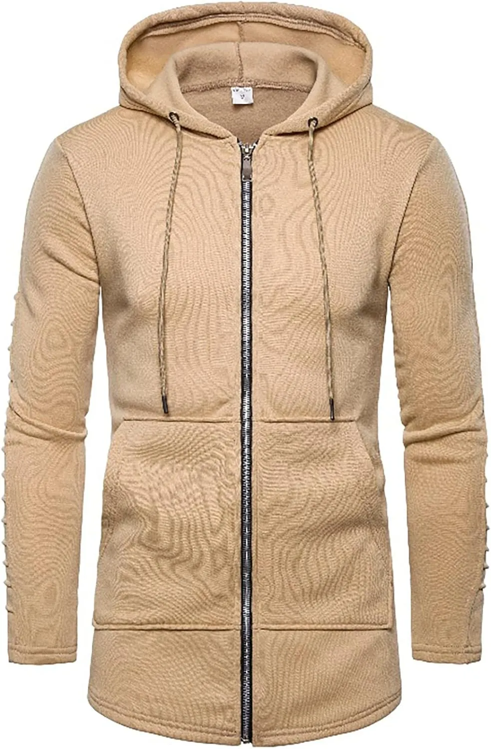 DuDubaby Men Long Sleeve Top Casual Camouflage Sports Sweatshirt Long Sleeve Zipper Hooded Jacket Coat