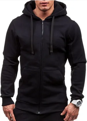 DuDubaby Men Long Sleeve Top Casual Camouflage Sports Sweatshirt Long Sleeve Zipper Hooded Jacket Coat