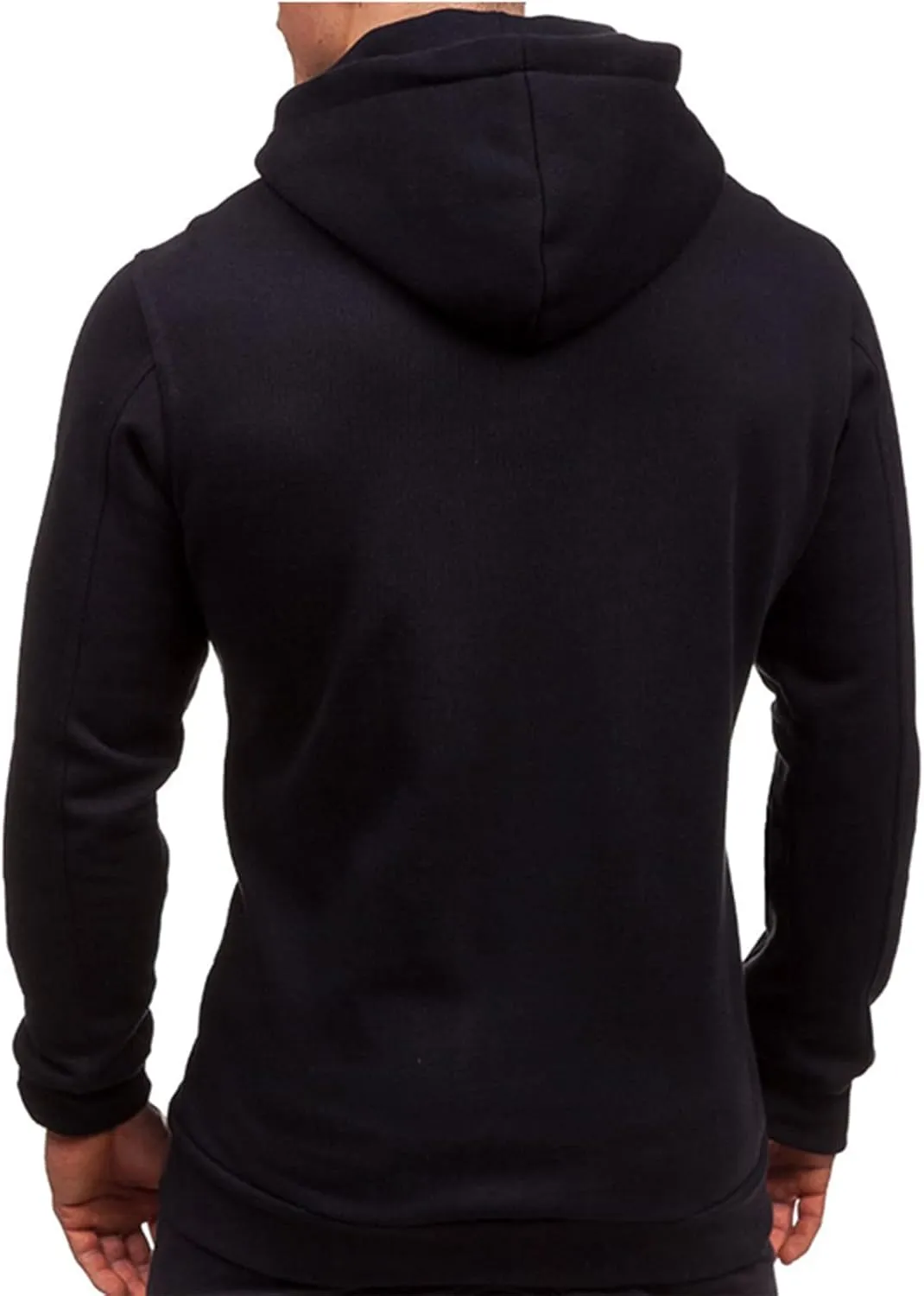 DuDubaby Men Long Sleeve Top Casual Camouflage Sports Sweatshirt Long Sleeve Zipper Hooded Jacket Coat