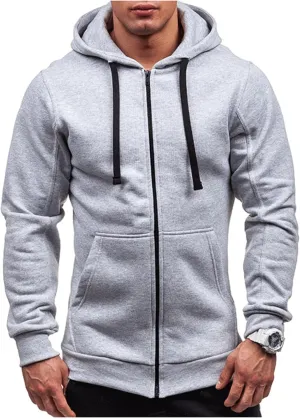 DuDubaby Men Long Sleeve Top Casual Camouflage Sports Sweatshirt Long Sleeve Zipper Hooded Jacket Coat