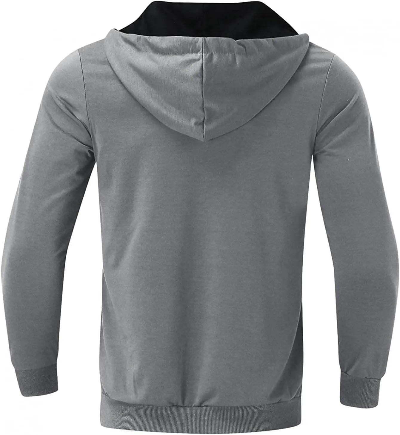 DuDubaby Mens Long Sleeve Hoodie Casual Camouflage Sports Sweatshirt Long Sleeve Zipper Hooded Jacket Coat