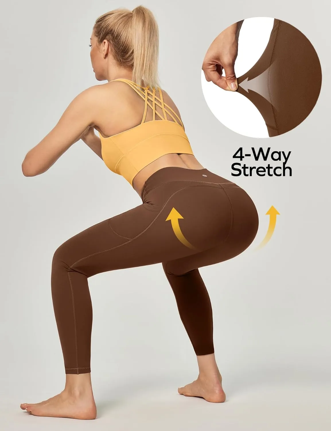 Ewedoos Women's Yoga Pants with Pockets Leggings for Women Tummy Control Workout Leggings for Women Compression Leggings