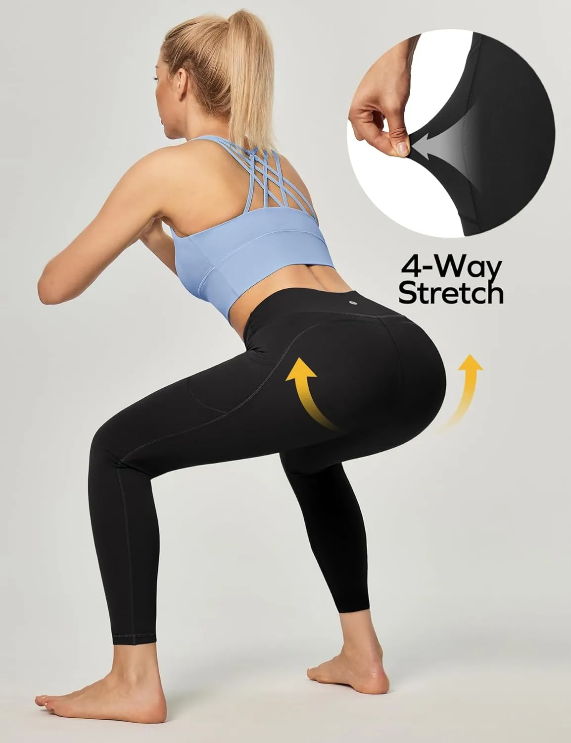 Ewedoos Women's Yoga Pants with Pockets Leggings for Women Tummy Control Workout Leggings for Women Compression Leggings