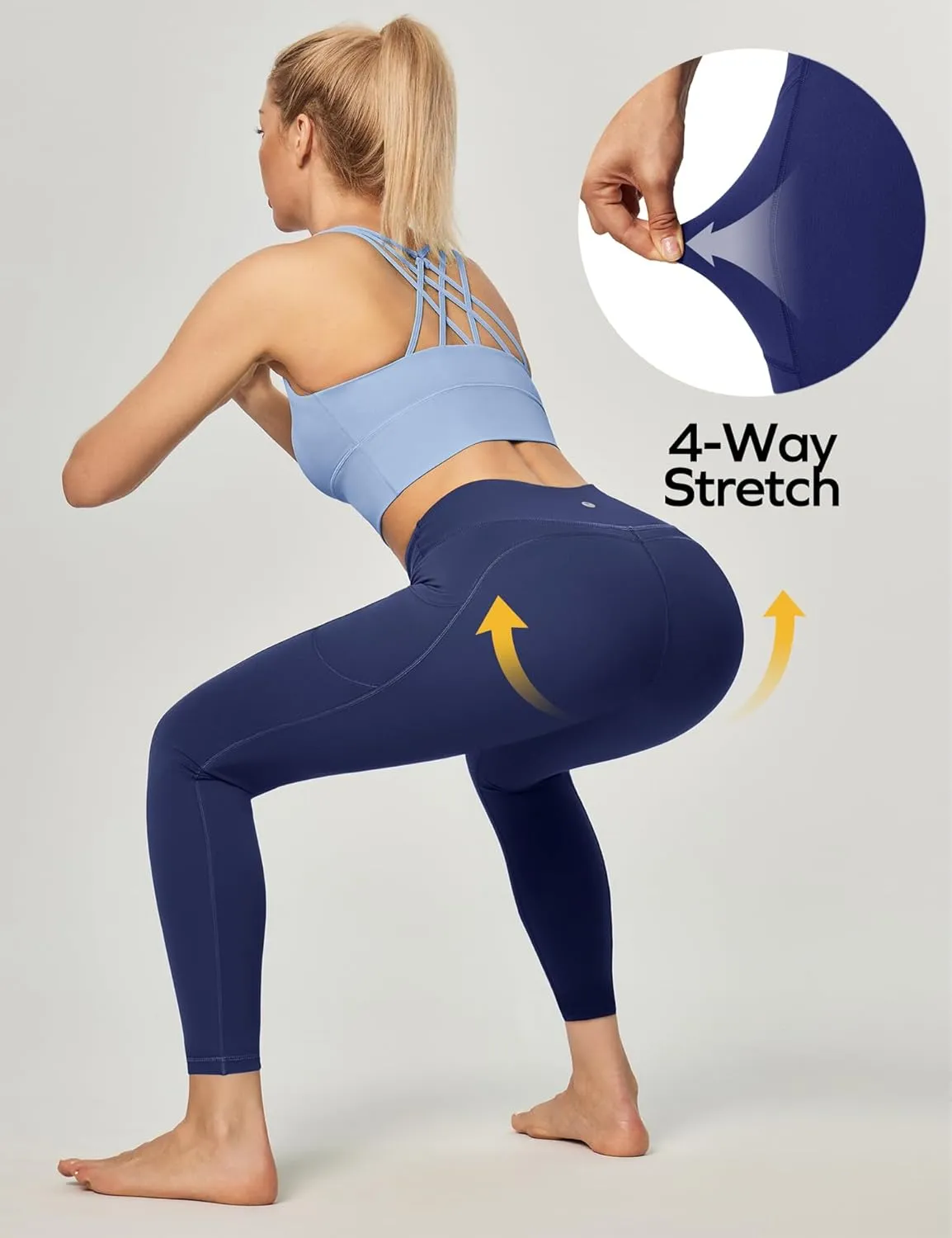 Ewedoos Women's Yoga Pants with Pockets Leggings for Women Tummy Control Workout Leggings for Women Compression Leggings