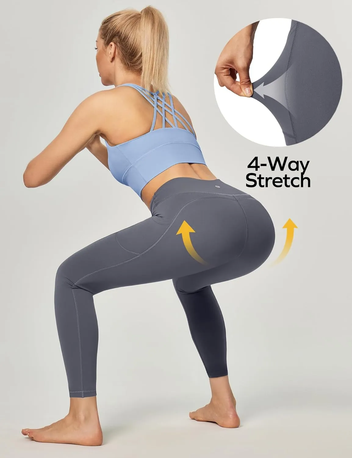 Ewedoos Women's Yoga Pants with Pockets Leggings for Women Tummy Control Workout Leggings for Women Compression Leggings