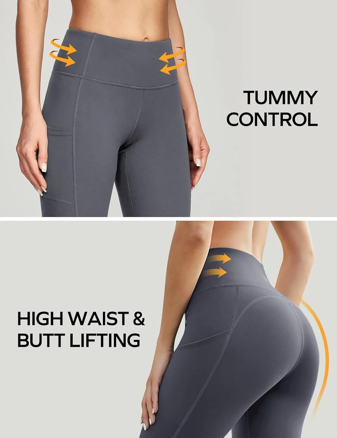 Ewedoos Women's Yoga Pants with Pockets Leggings for Women Tummy Control Workout Leggings for Women Compression Leggings