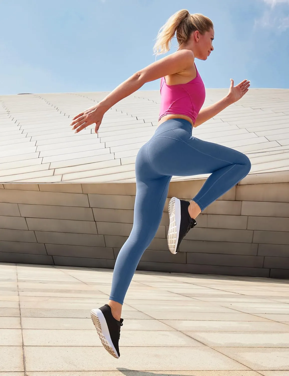 Ewedoos Women's Yoga Pants with Pockets Leggings for Women Tummy Control Workout Leggings for Women Compression Leggings