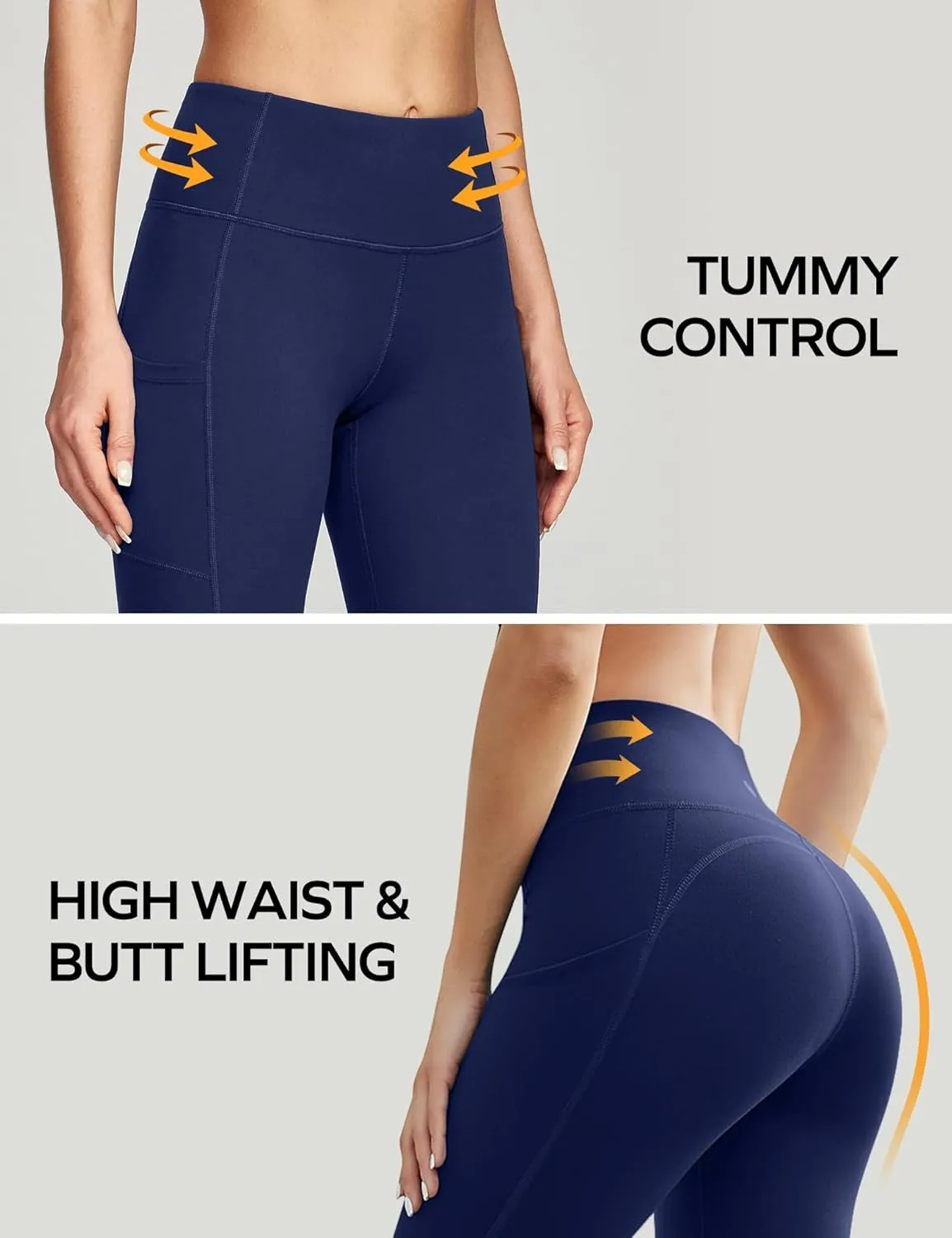 Ewedoos Women's Yoga Pants with Pockets Leggings for Women Tummy Control Workout Leggings for Women Compression Leggings