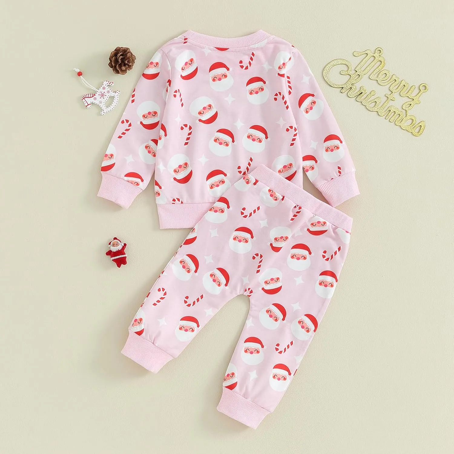 FIOMVA St Patricks Day Baby Boy Girl Outfit Infant Shamrock Print Sweatshirts Pants Set Toddler Cute Top Suit Clothes