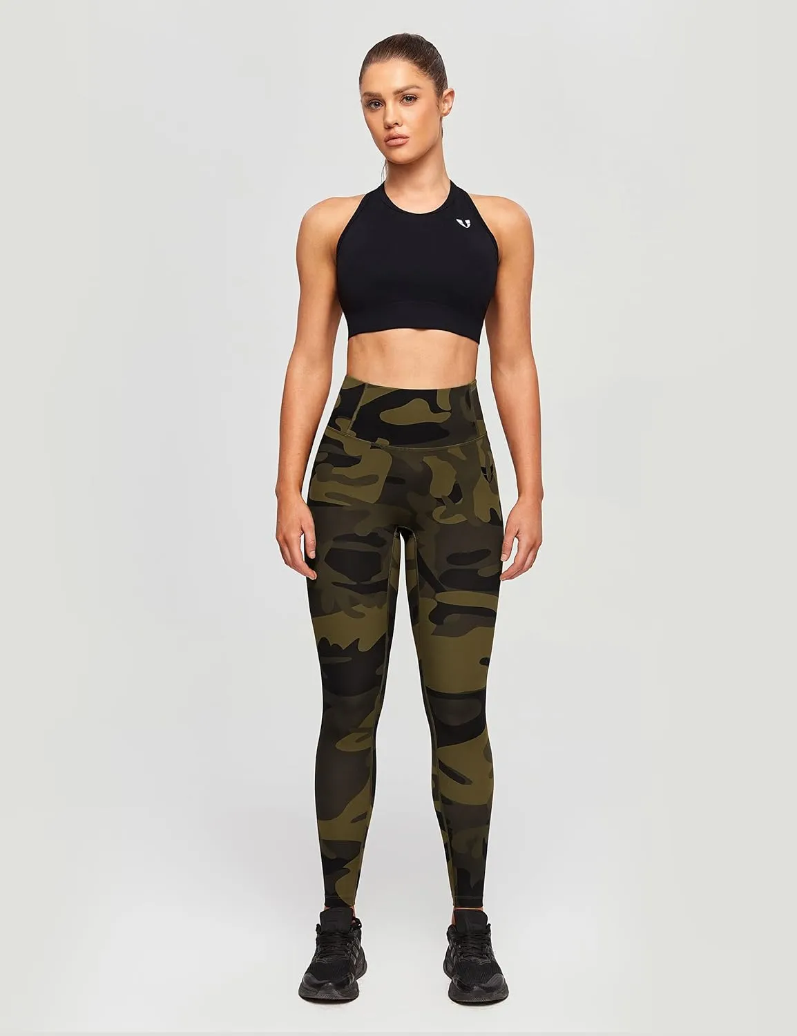 FIRM ABS Women's Active wear Leggings,Cargo Pockets Design, Squat-Proof and Non See-Through Pants for Workout, Yoga, Running
