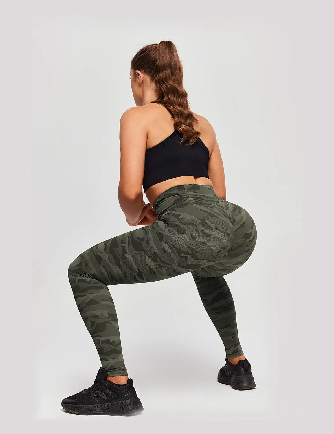 FIRM ABS Women's Active wear Leggings,Cargo Pockets Design, Squat-Proof and Non See-Through Pants for Workout, Yoga, Running