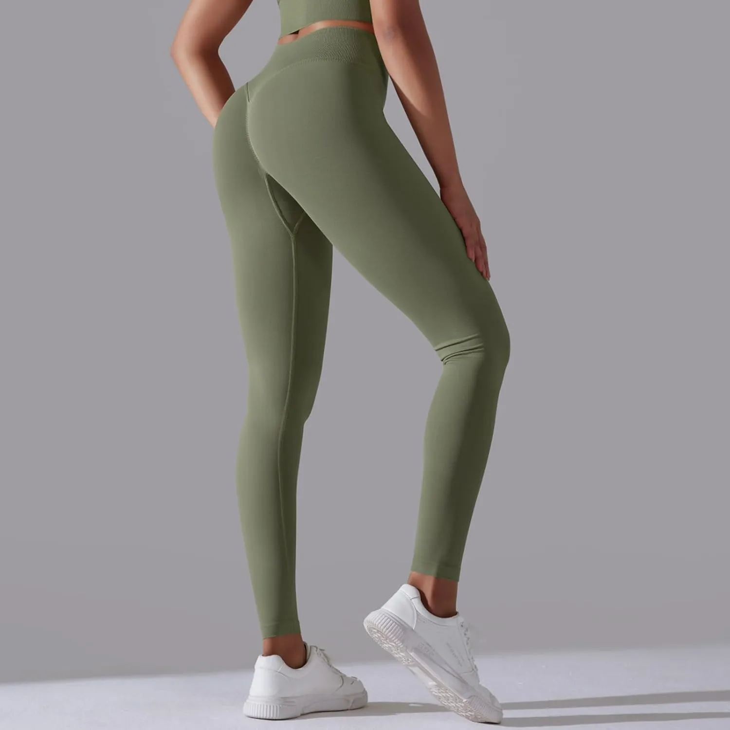 FZVYD High Waisted Leggings for Women Full Length Capri Soft Yoga Pants for Workout Athletic High Waist Tummy Control Tights