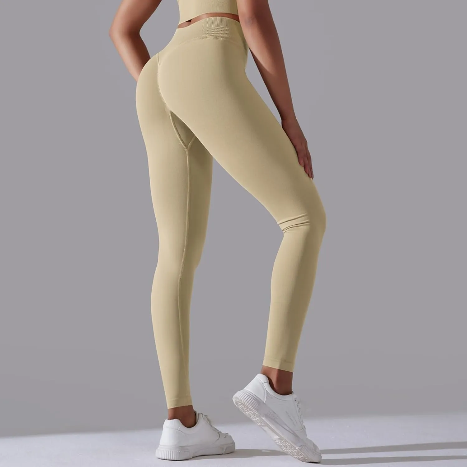 FZVYD High Waisted Leggings for Women Full Length Capri Soft Yoga Pants for Workout Athletic High Waist Tummy Control Tights