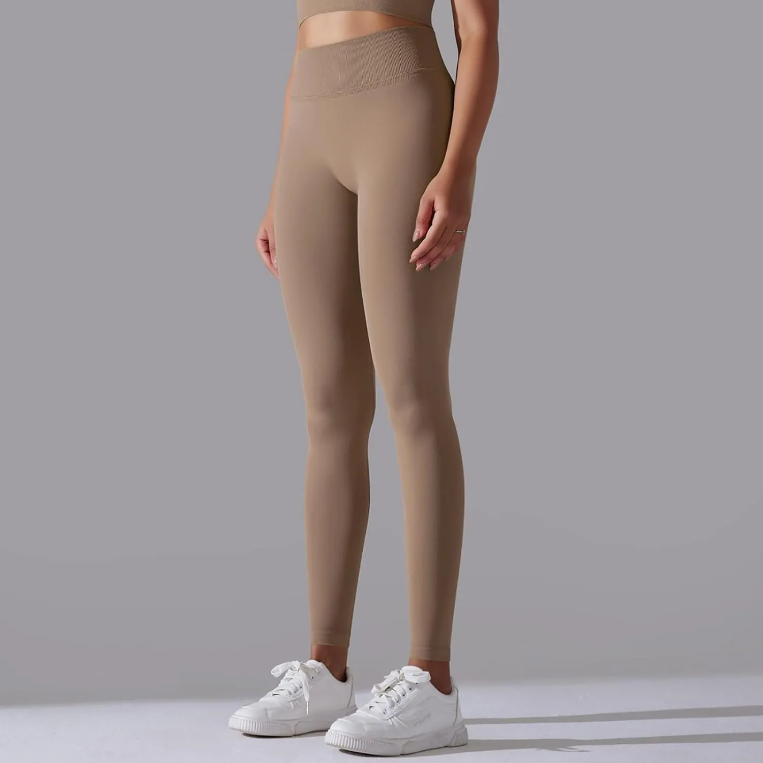 FZVYD High Waisted Leggings for Women Full Length Capri Soft Yoga Pants for Workout Athletic High Waist Tummy Control Tights