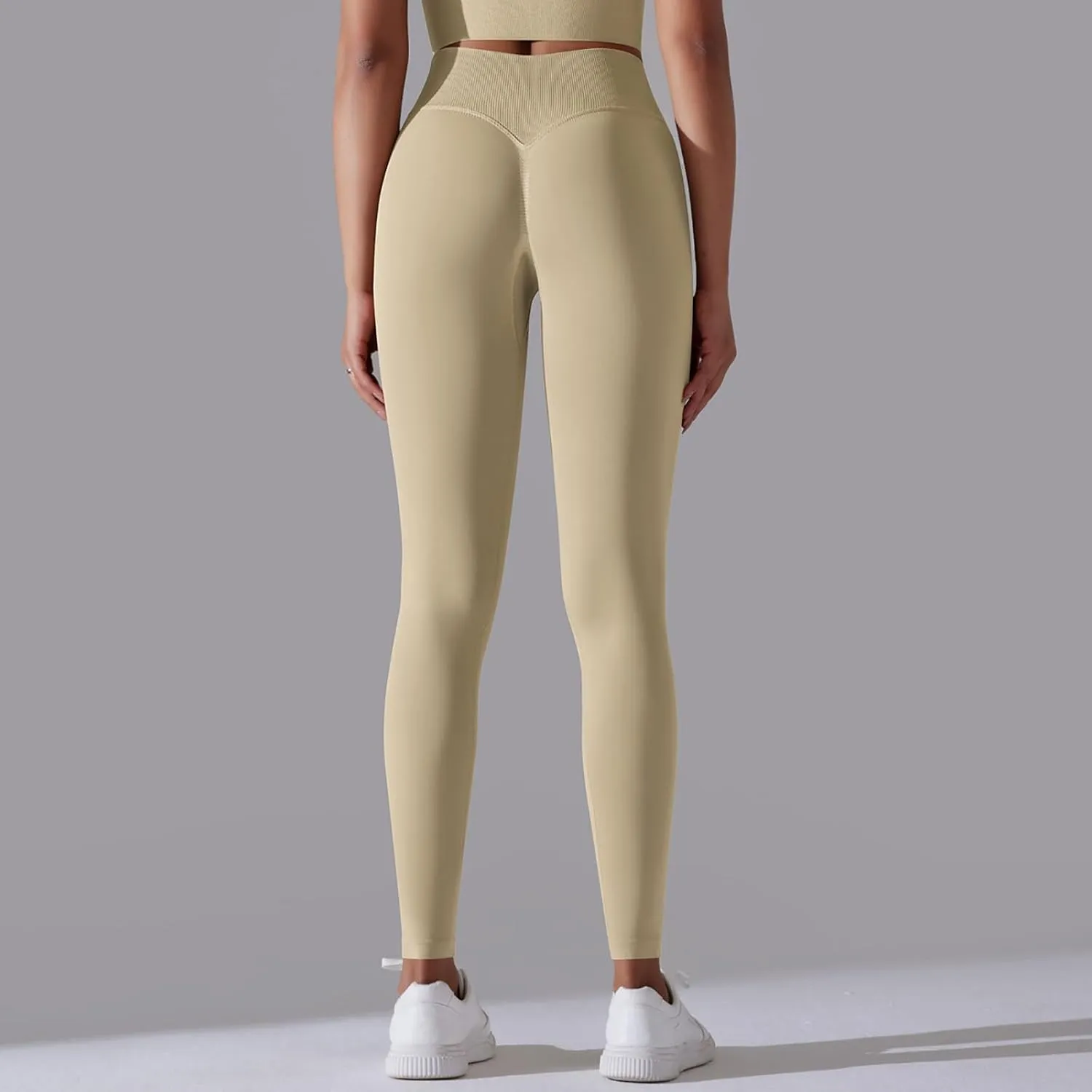 FZVYD High Waisted Leggings for Women Full Length Capri Soft Yoga Pants for Workout Athletic High Waist Tummy Control Tights