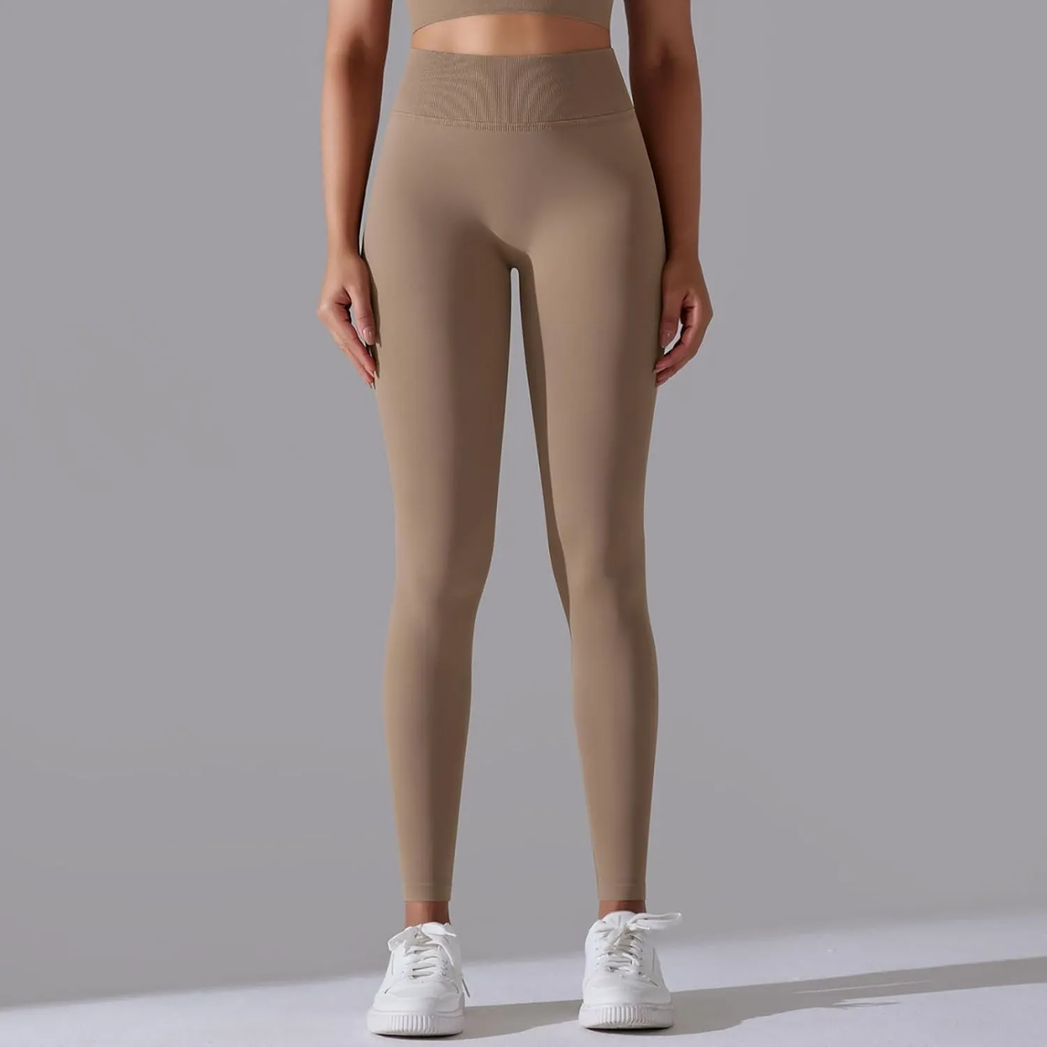 FZVYD High Waisted Leggings for Women Full Length Capri Soft Yoga Pants for Workout Athletic High Waist Tummy Control Tights