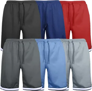Galaxy by Harvic Men's Mesh Performance Shorts, Quick Dry Athletic Shorts with Pocket Running Gym