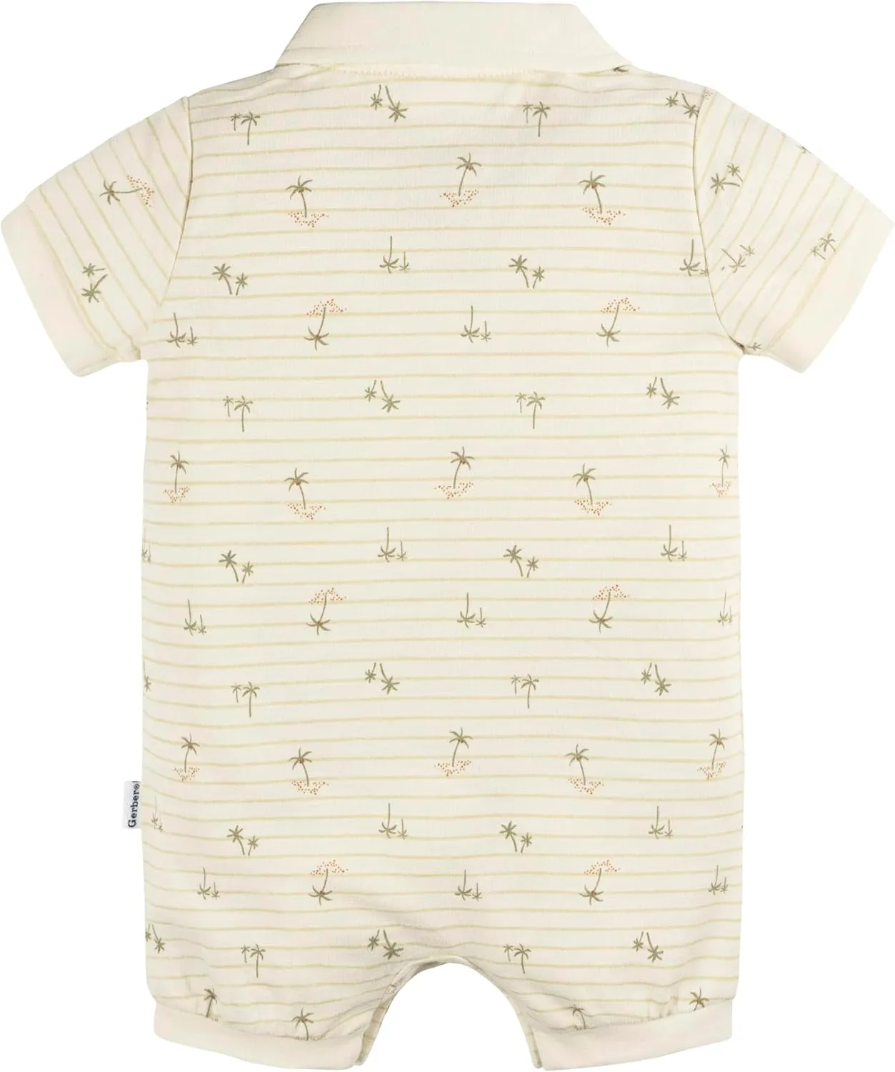 Gerber Baby Boys' Cotton Polo Romper