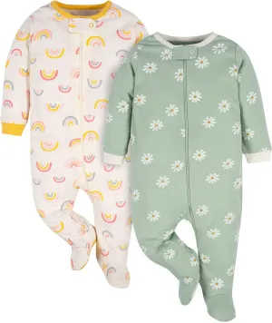 Gerber Baby Girls' 2-pack Sleep 'N Play