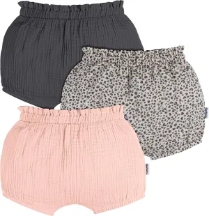 Gerber Baby Girls' 3-Pack Bubble Shorts