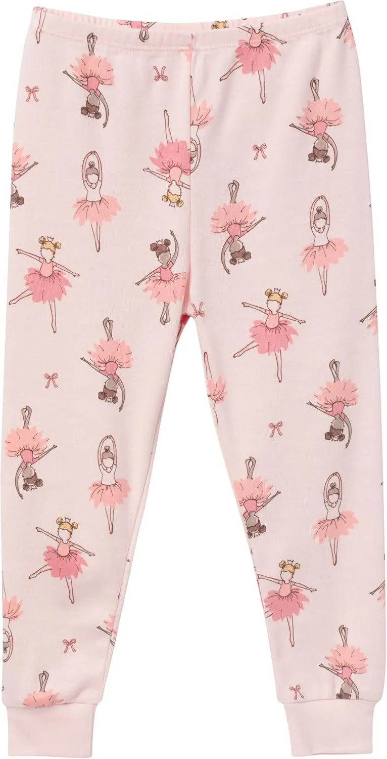 Gerber Baby Girls' Toddler Snug Fit 4-Piece Pajama Set