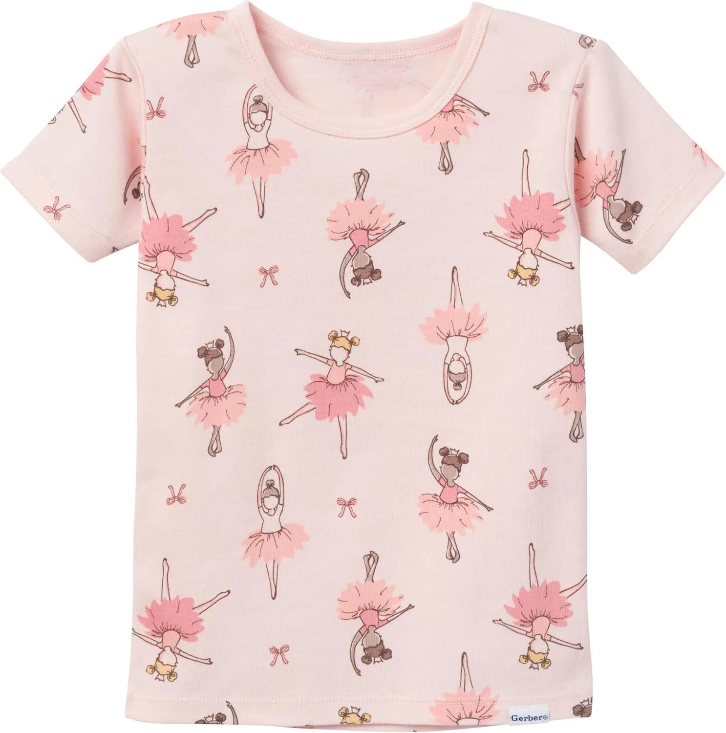 Gerber Baby Girls' Toddler Snug Fit 4-Piece Pajama Set