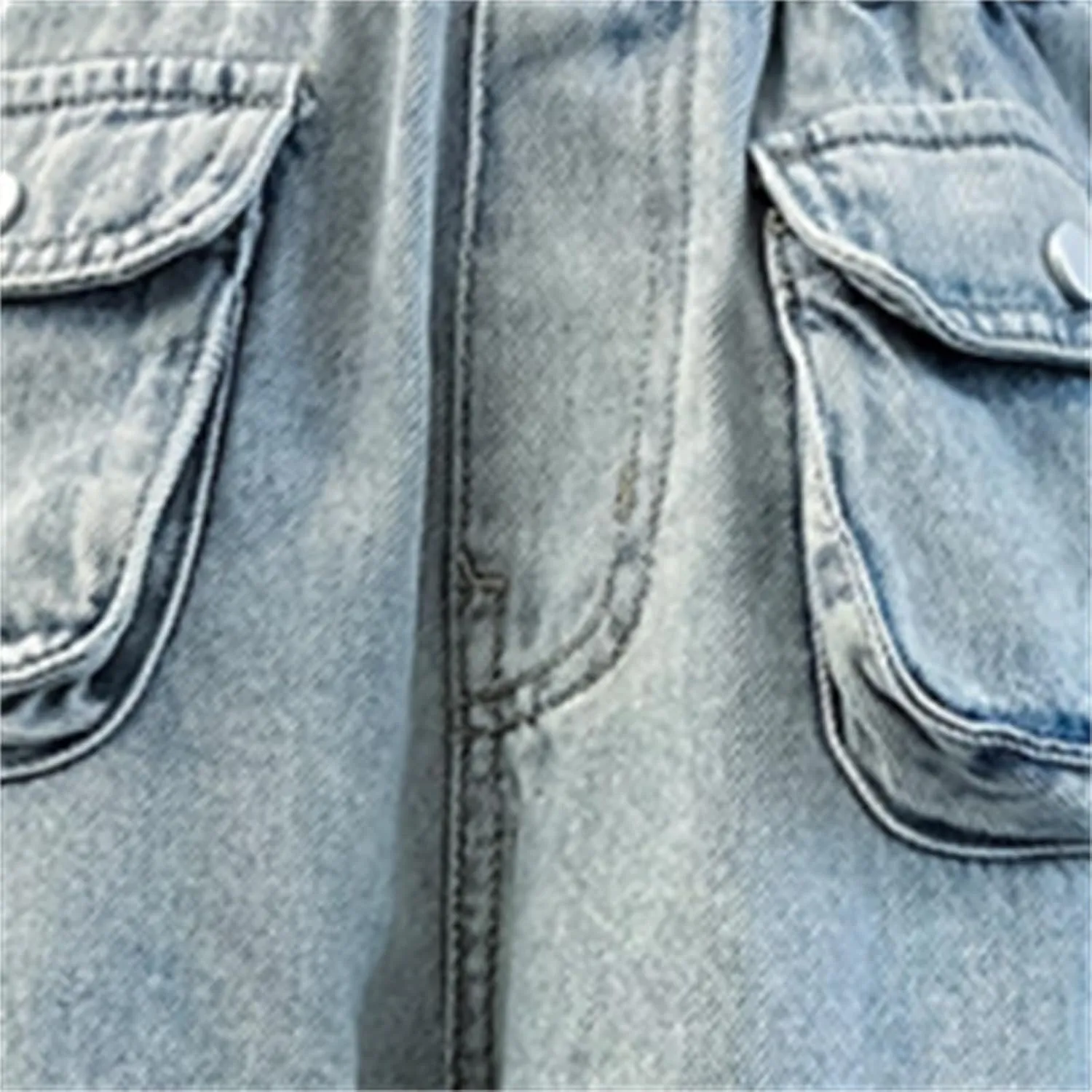 Girls Baggy Jeans Streetwear Denim Cargo Pants High Waist Casual Wide Leg Pants with Multi Pockets 4-16 Years