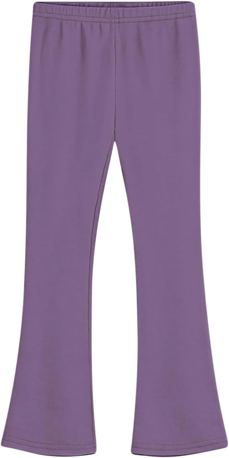 Girls Leggings Casual High Waisted Flare Pants Kids Stretch Workout Yoga Leggings Dance School Uniforms 2-13 Years