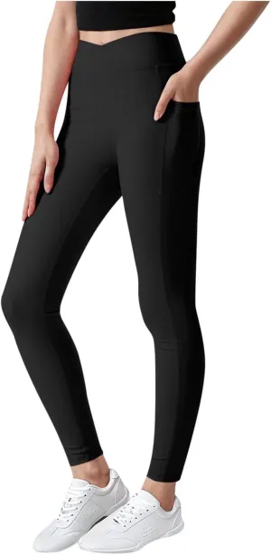 Girls Leggings Casual Seamless High Waisted Stretch Tights Dance Yoga Pants Kids Leggings with Pockets 5-12 Years