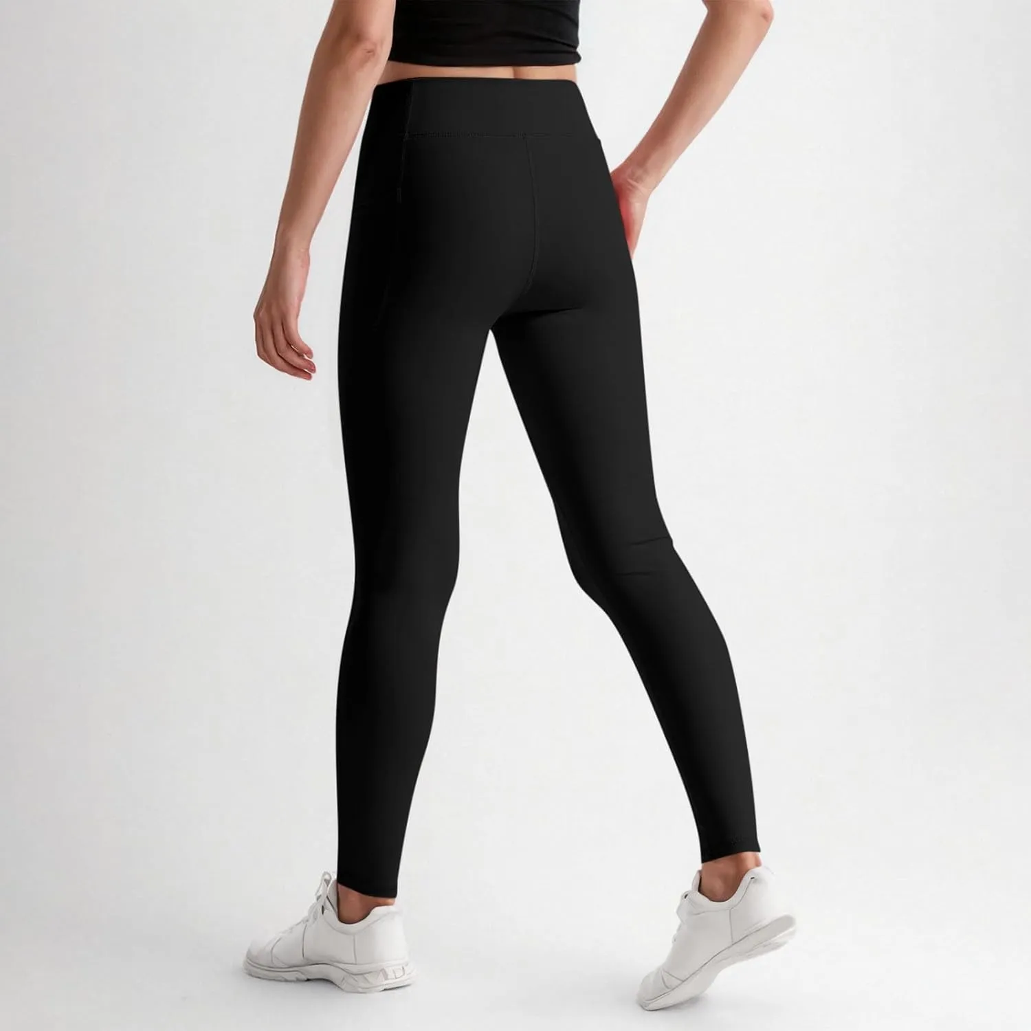 Girls Leggings Casual Seamless High Waisted Stretch Tights Dance Yoga Pants Kids Leggings with Pockets 5-12 Years