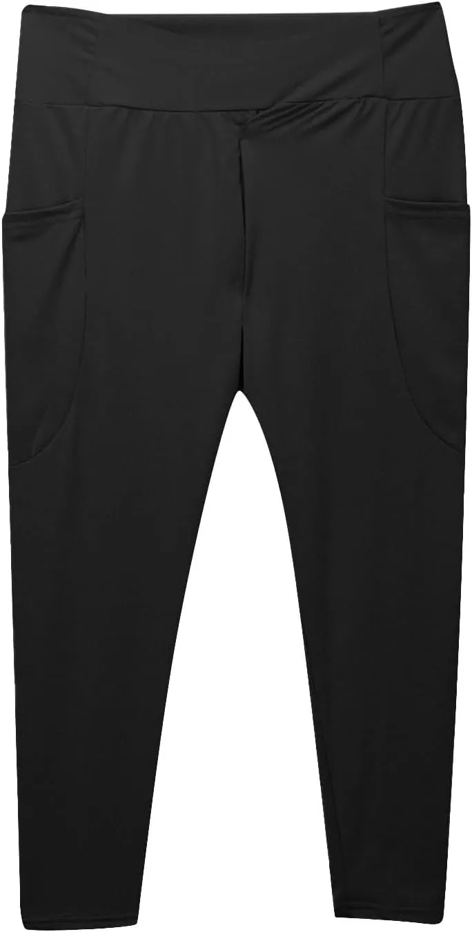 Girls Leggings Casual Seamless High Waisted Stretch Tights Dance Yoga Pants Kids Leggings with Pockets 5-12 Years