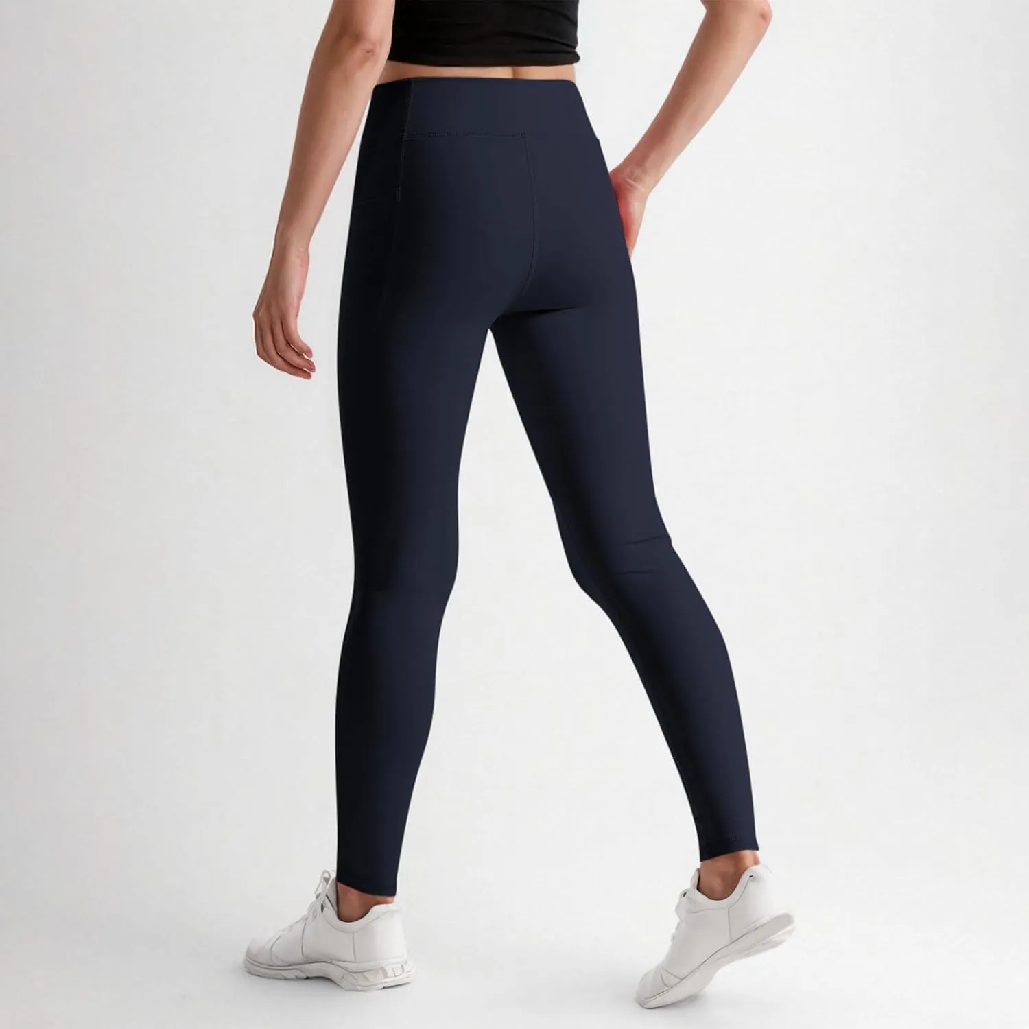 Girls Leggings Casual Seamless High Waisted Stretch Tights Dance Yoga Pants Kids Leggings with Pockets 5-12 Years
