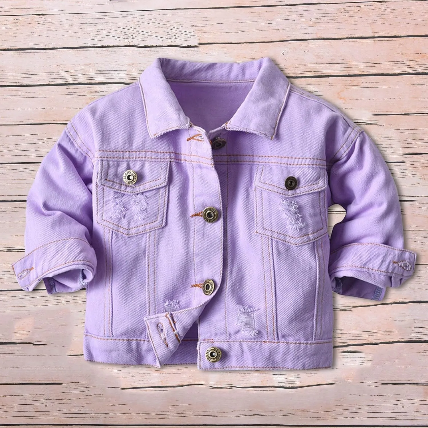 Girls' Toddler Trucker Jacket Girls Denim Jacket Kids Girls Boys Denim Jackets Baby Jacket, Boys Jackets