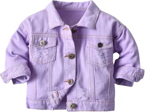 Girls' Toddler Trucker Jacket Girls Denim Jacket Kids Girls Boys Denim Jackets Baby Jacket, Boys Jackets