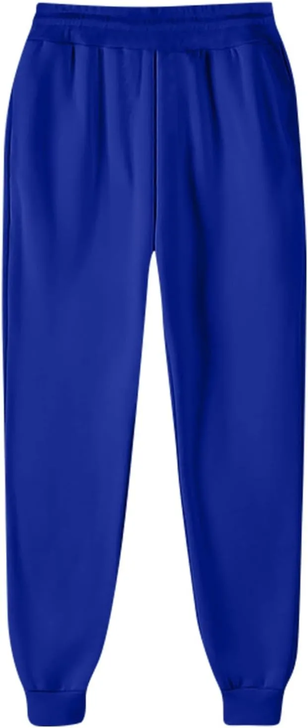 Gumipy Sweat Pants for Womens High Waisted Y2k Trendy Joggers Pants Fleece Lined Lounge Trousers with Pockets Activewear