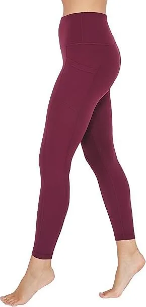 High Waist Yoga Gym Leggings with Pockets | Mild Tummy Compression | Workout Running Pants for Women Regular & Plus Sizes